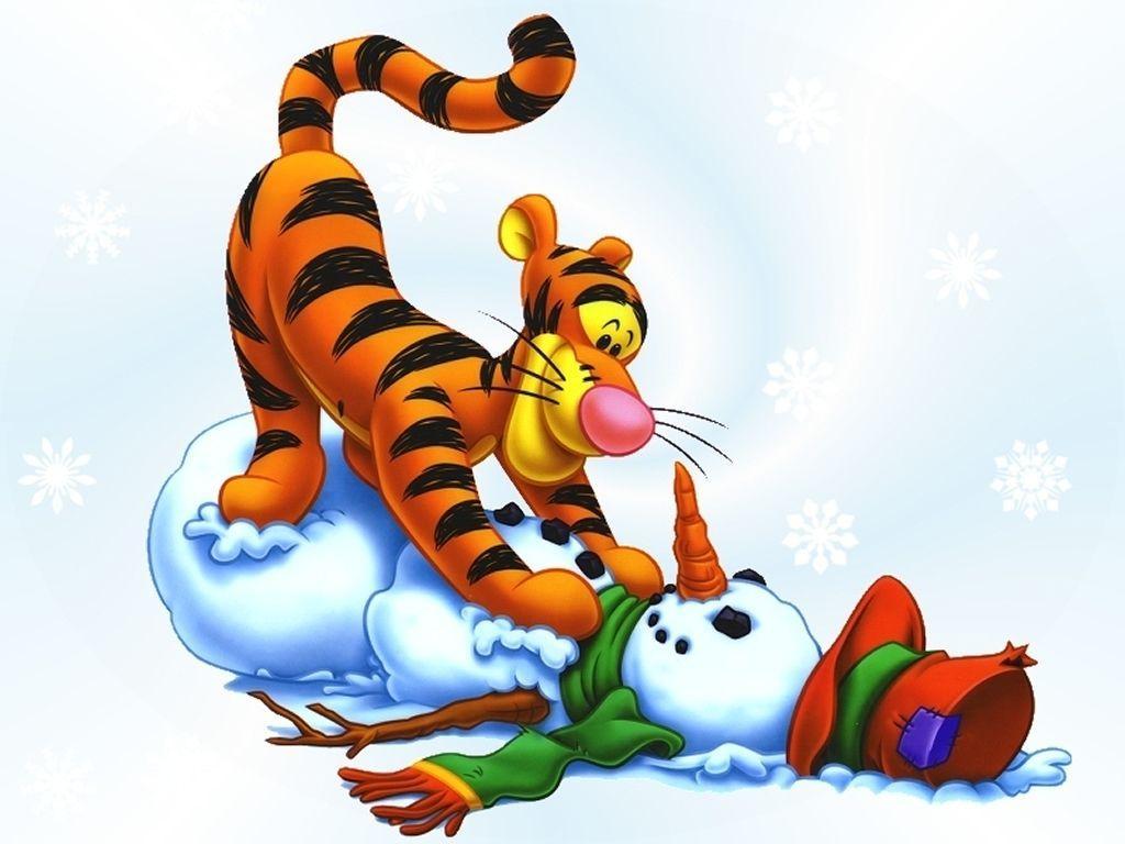 1024x768 Free Tigger Wallpaper