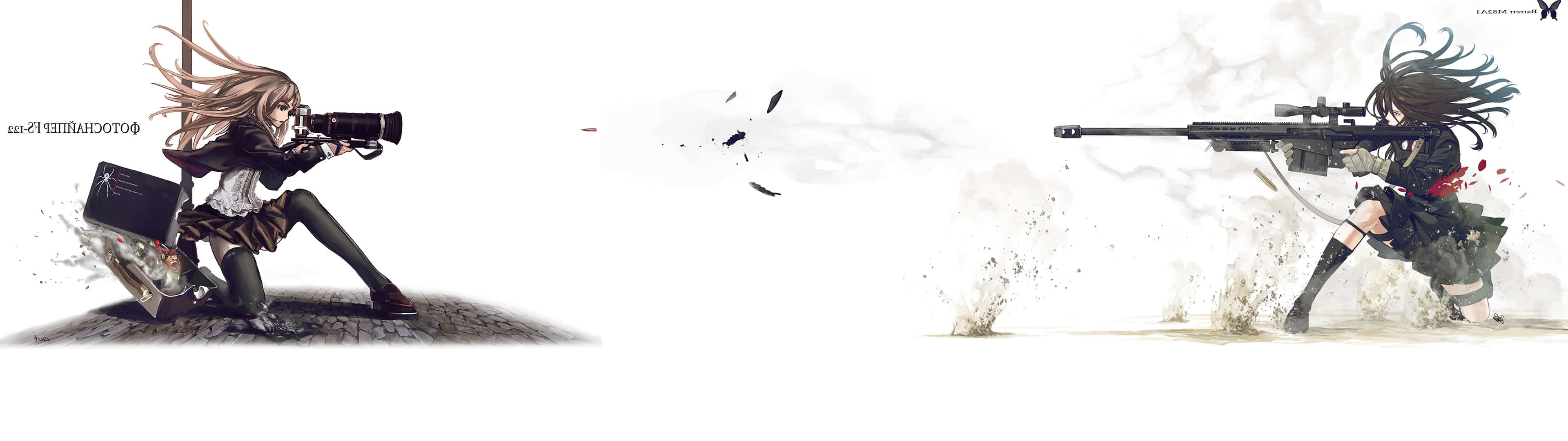 3840x1080 Download 3840x1080 Anime Girls Holding