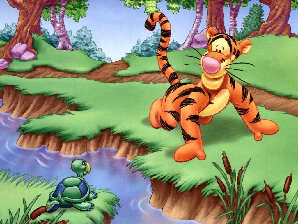 1024x768 Free Tigger Wallpaper