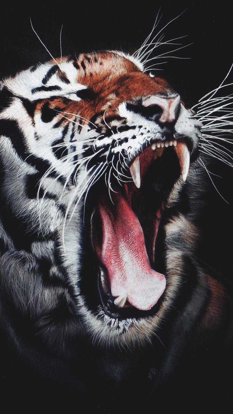 750x1334 Tiger Roar iPhone iPhone 6S, iPhone 7 HD 4k