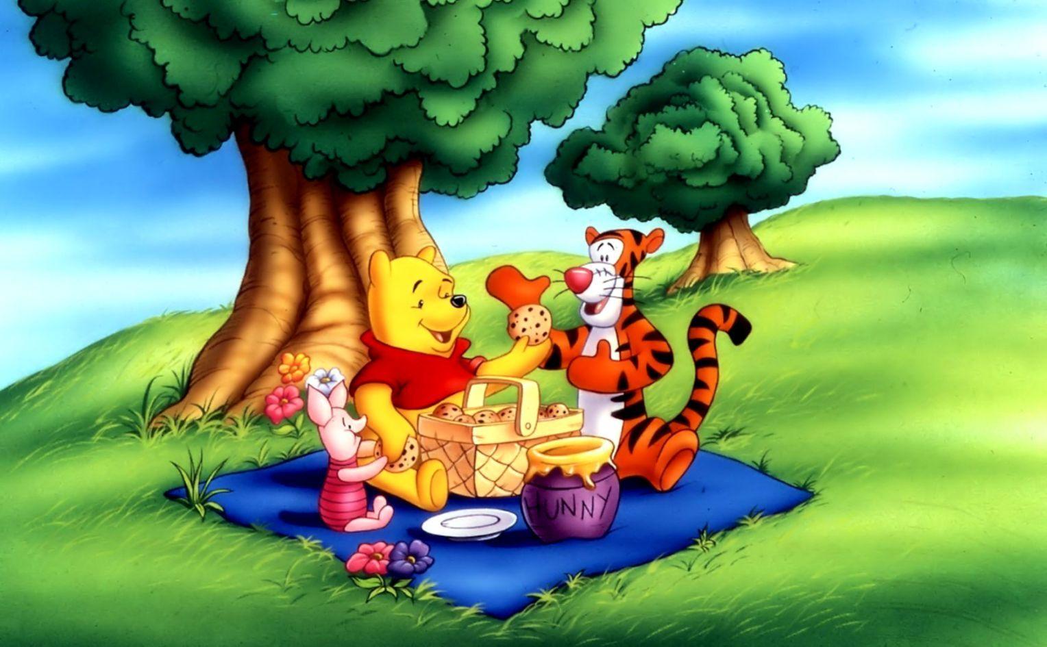 1528x945 Winnie The Pooh And Tigger Cartoon HD Wallpaper. Amazing