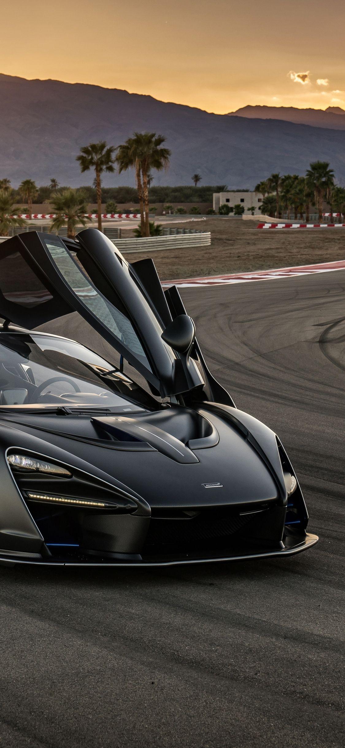 1125x2436 Download 1125x2436 Wallpaper Black, Mclaren Senna, On Road