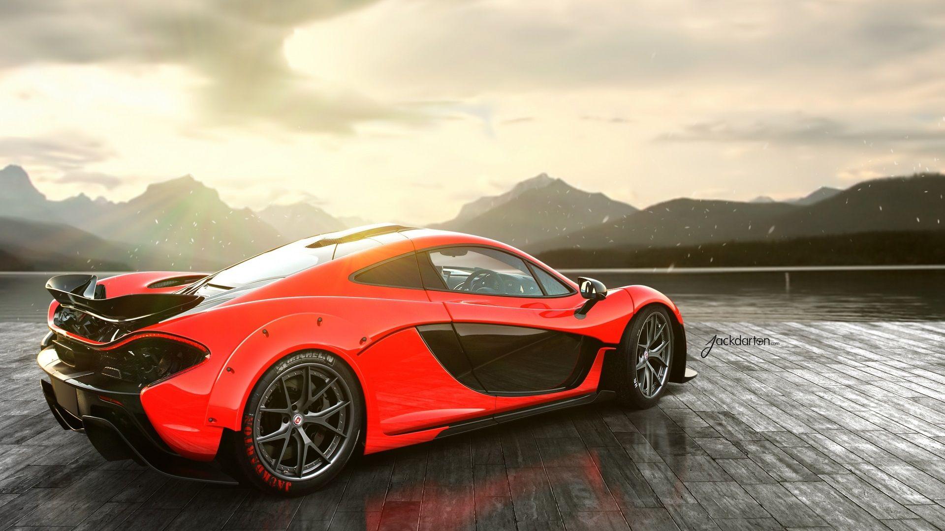1920x1080 Awesome McLaren P1 Rear Wallpaper