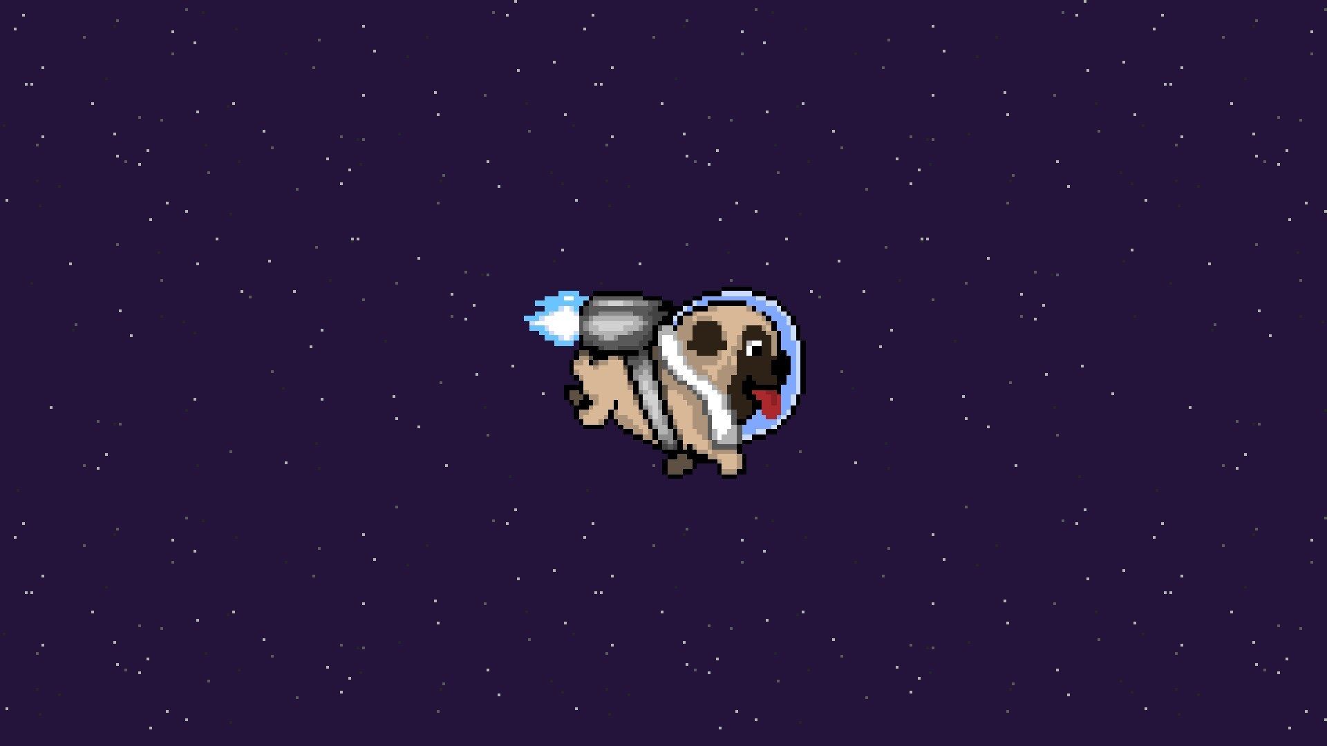 1920x1080 puppy in space. [1920×1080]