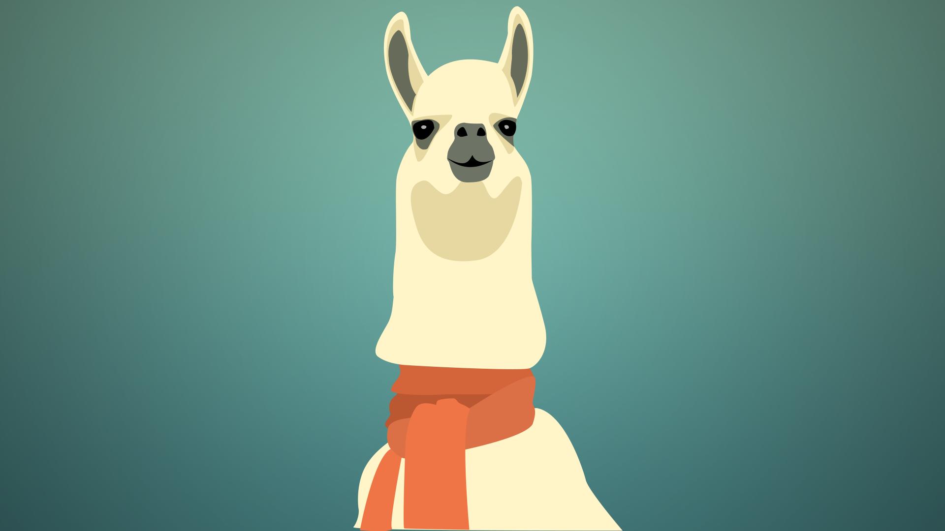 1920x1080 Llama Meme Wallpaper