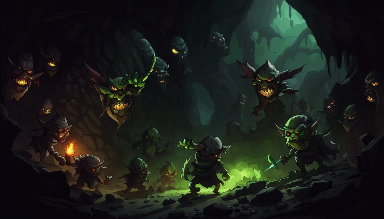 1344x768 another goblin cave Generated