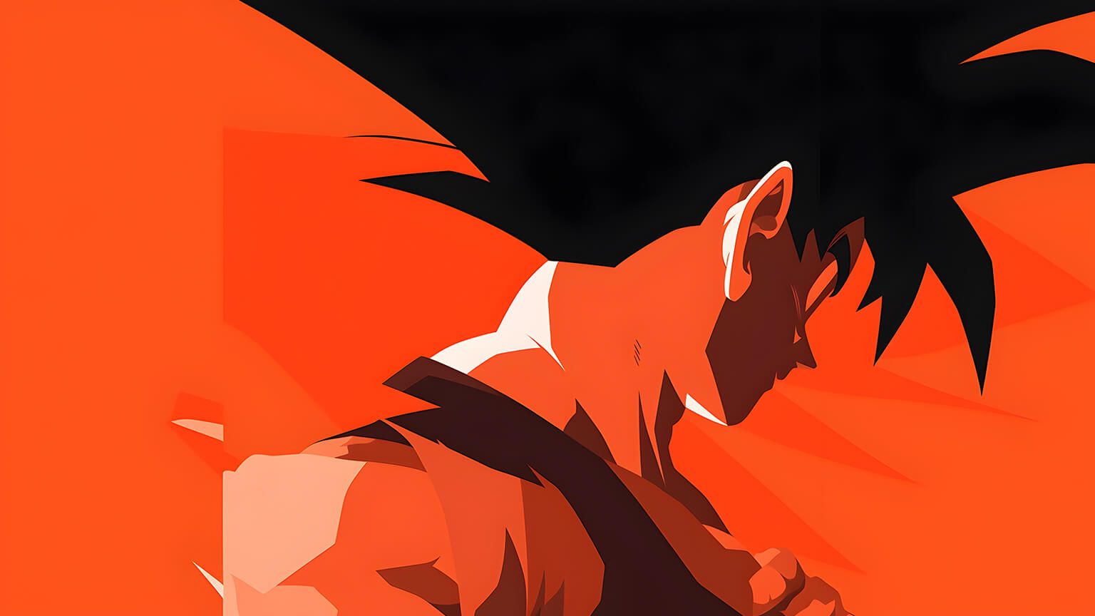1536x864 Dragon Ball Goku Orange Desktop