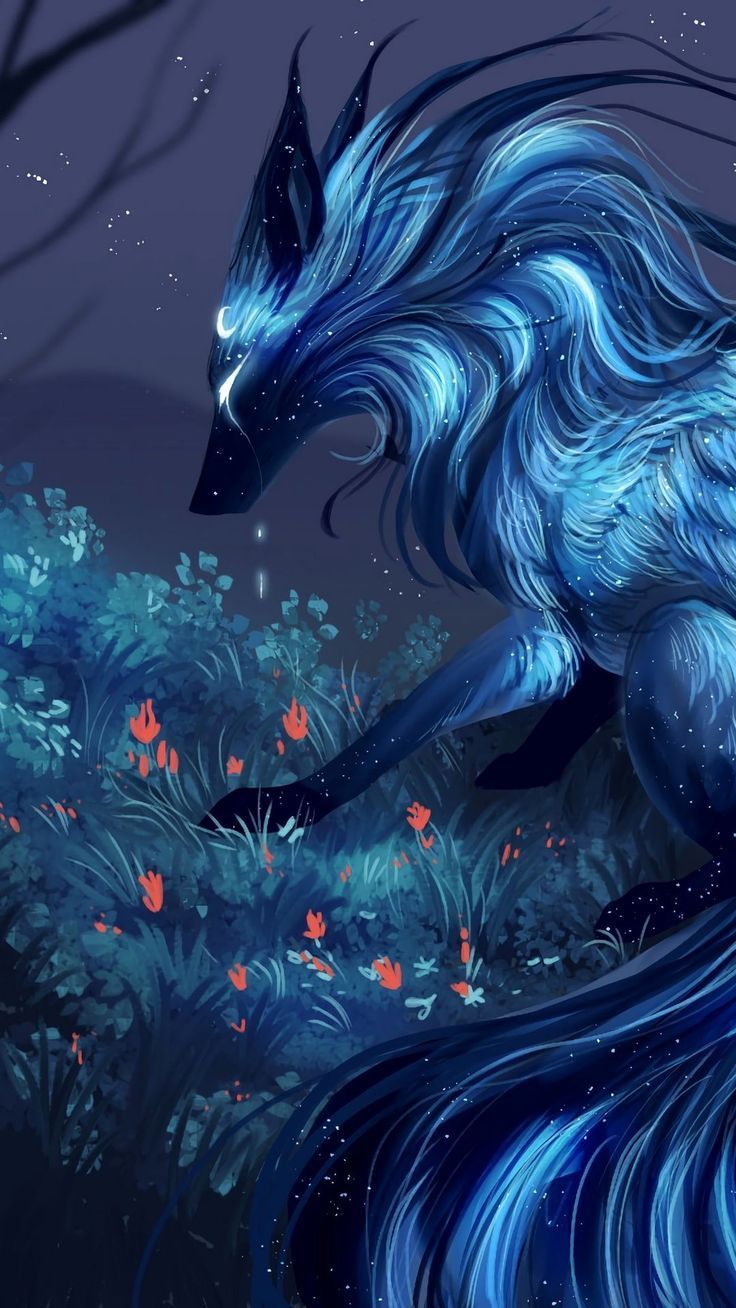 736x1308 Inspirational Kitsune Fox Wallpaper