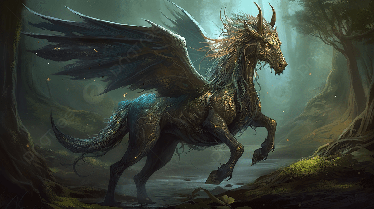 1200x673 Mythical Unicorn Artwork Background