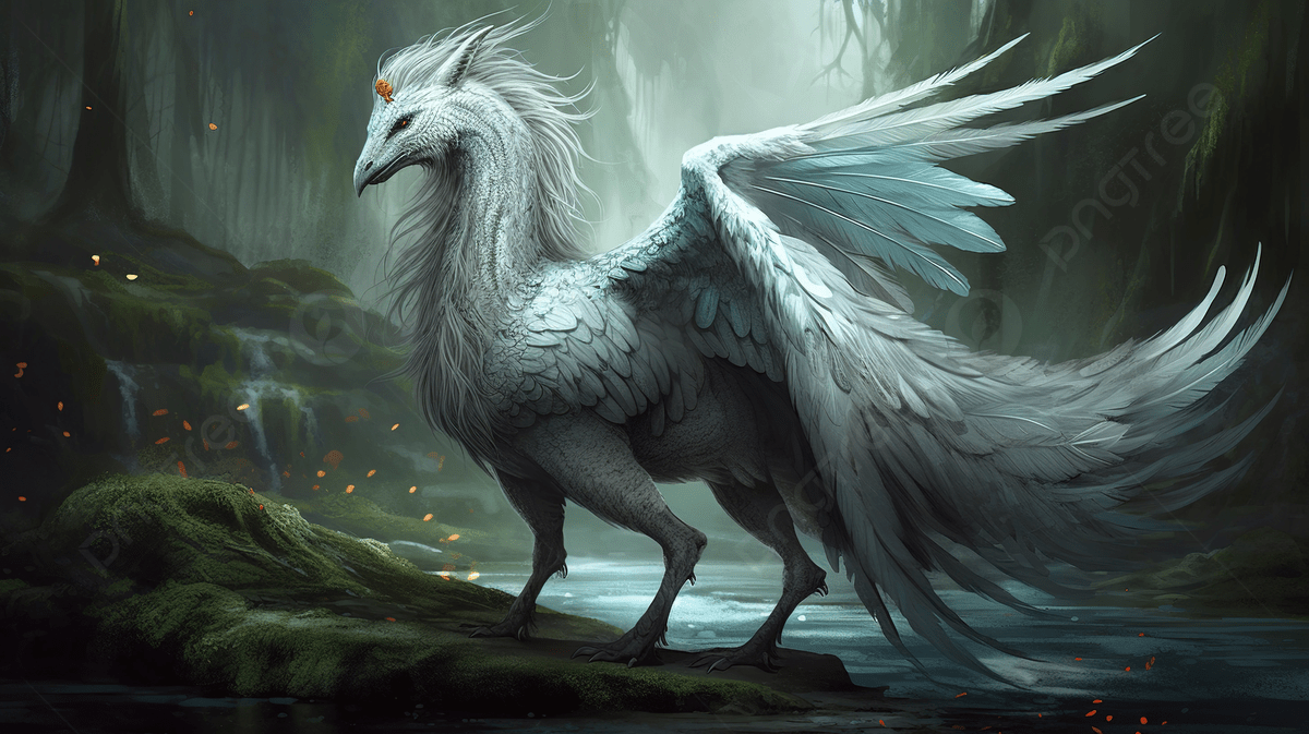 1200x673 White Dragon Fantasy Background