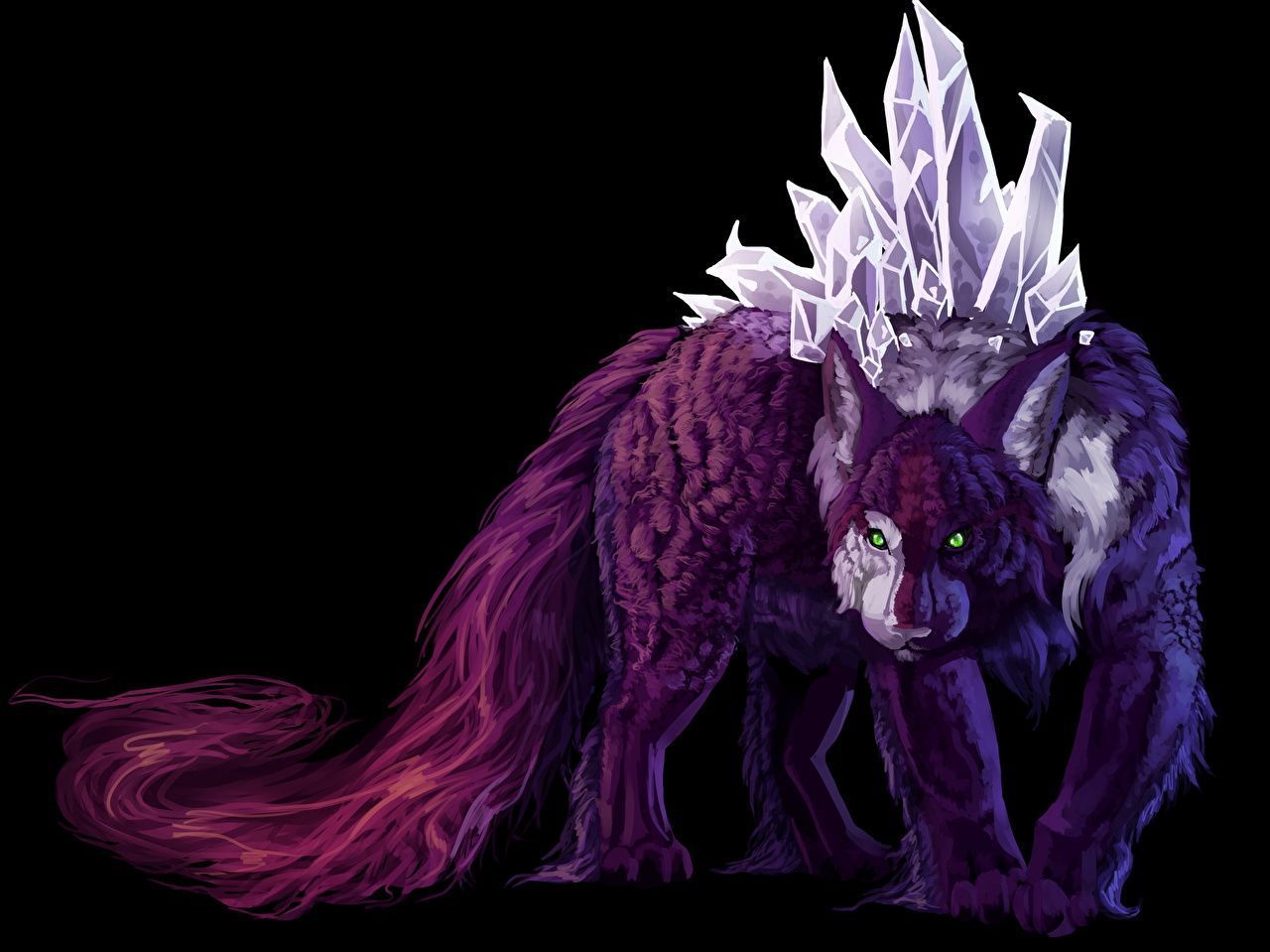 1280x959 Fantasy Magical animals Black background