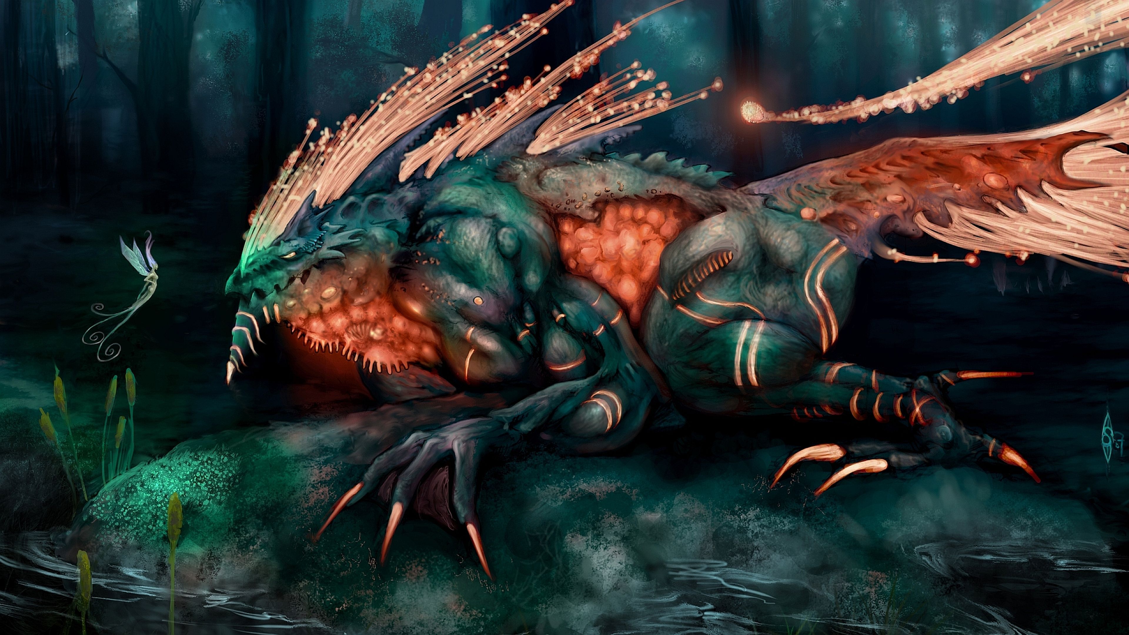 3840x2160 Fantasy Creature 4k Ultra HD Wallpaper