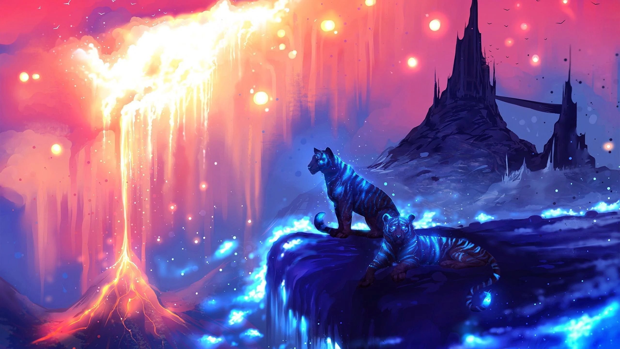 2560x1440 Mythical Creatures Wallpaper
