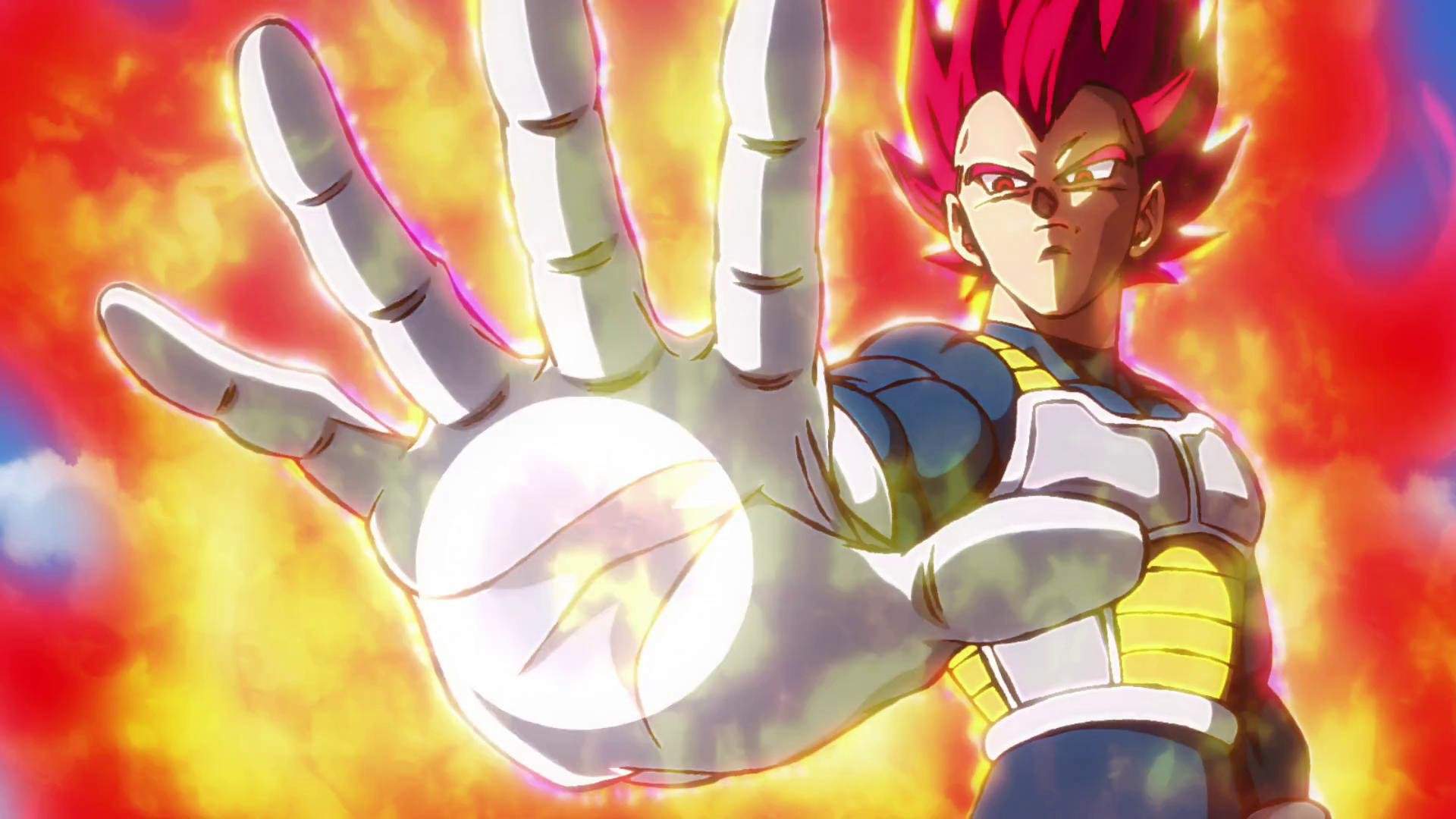 1920x1080 Super Saiyan God Vegeta Wallpaper
