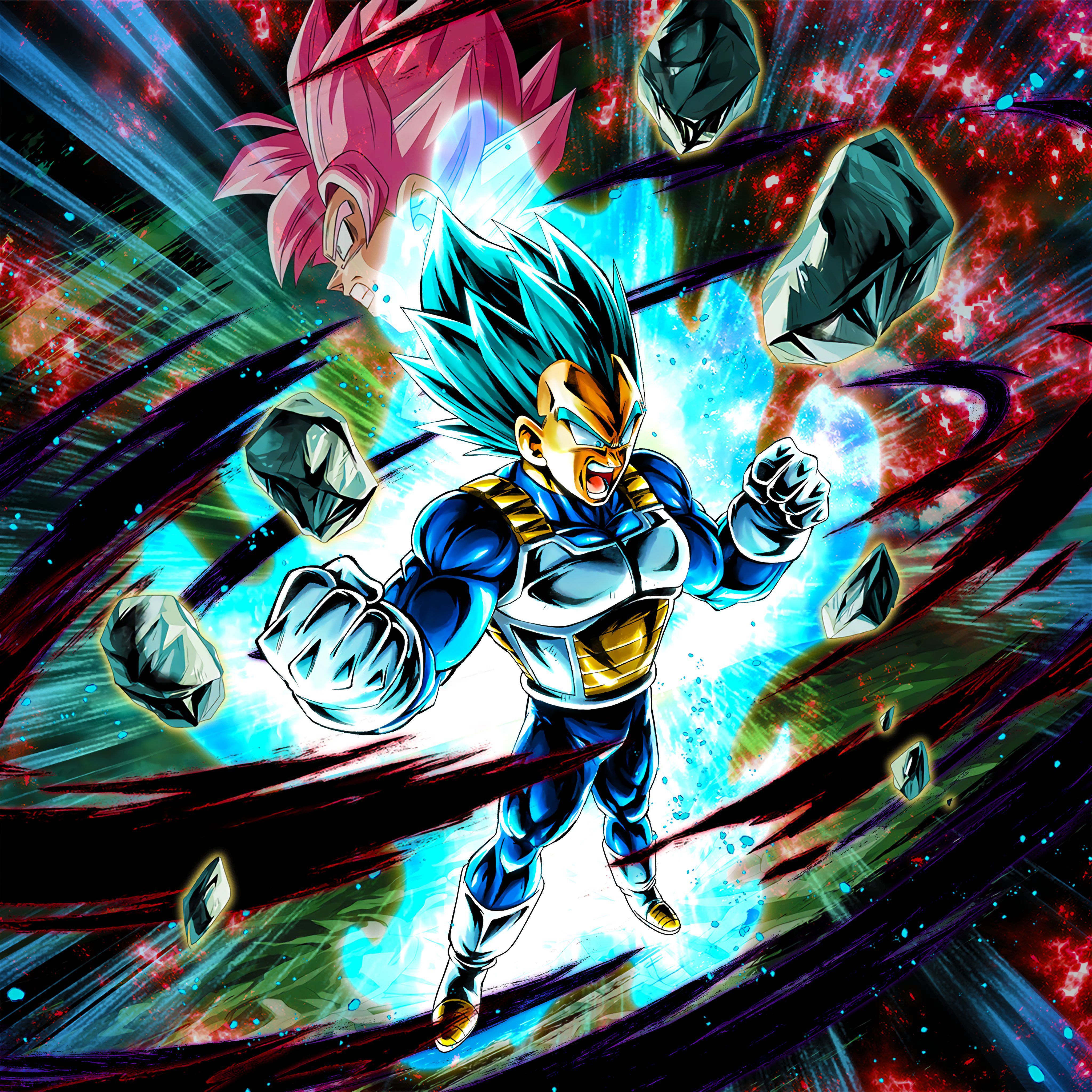 4096x4096 Super Saiyan God SS Vegeta 4K Wallpaper