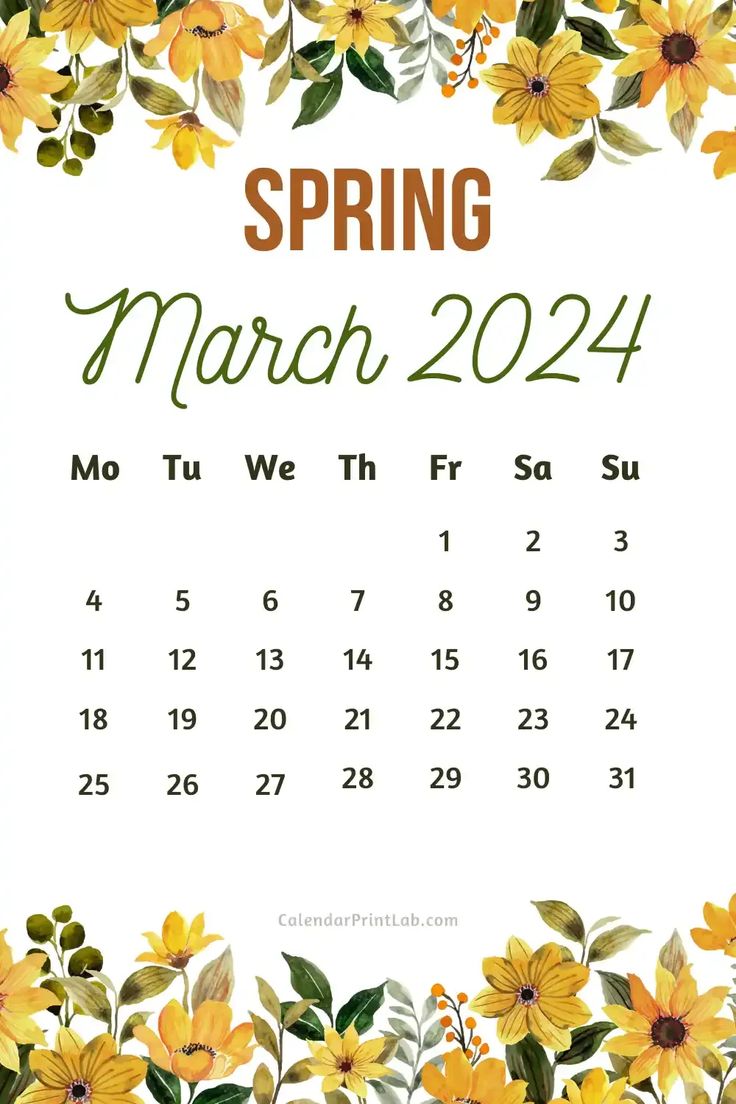 March 2024 Calendar Wallpapers - Top Free March 2024 Calendar ...