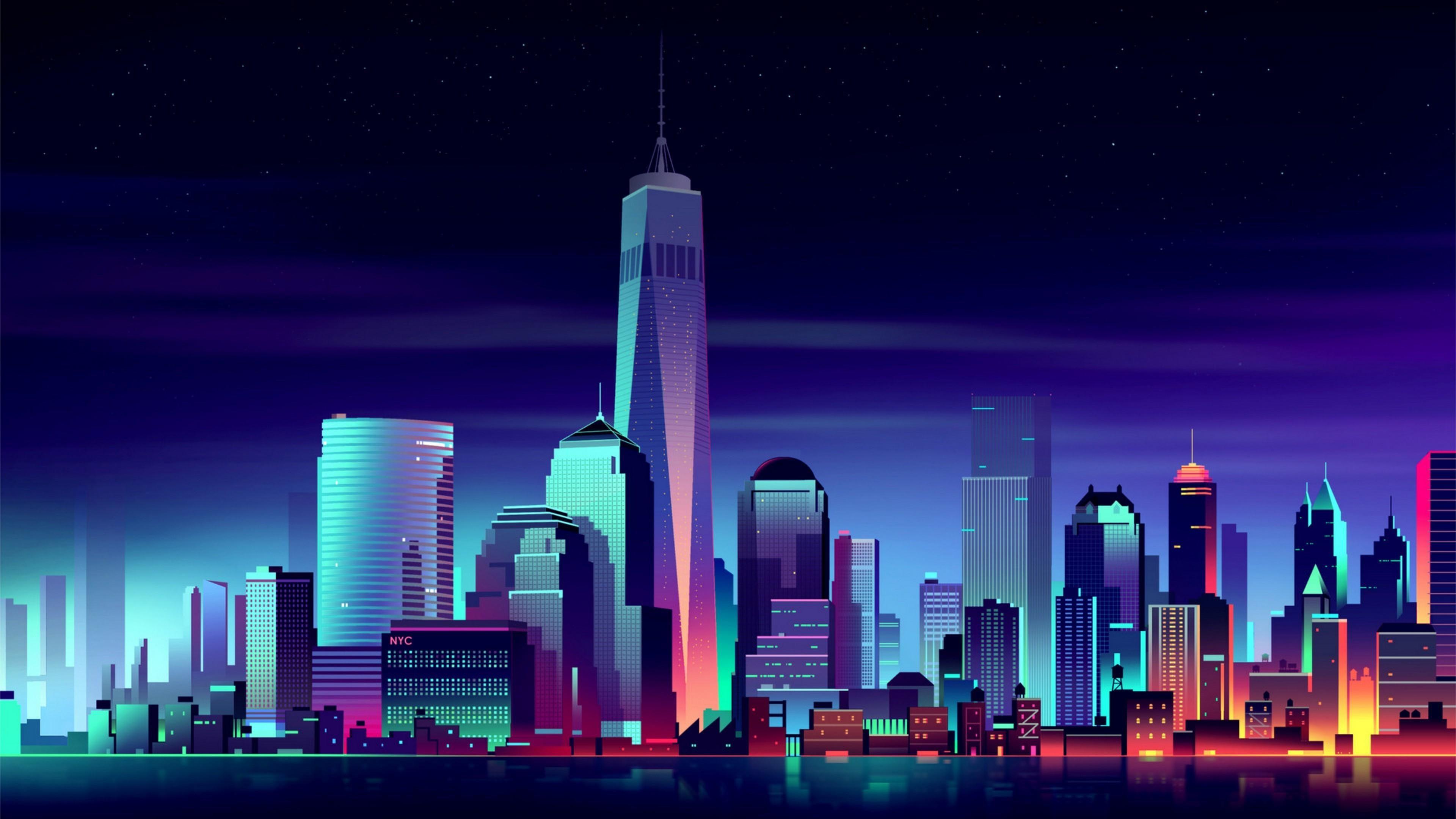 3840x2160 Futuristic World Wallpaper