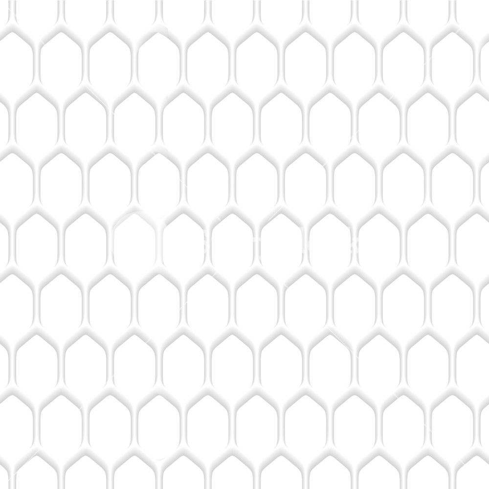 1000x1000 White Honeycomb Pattern Background