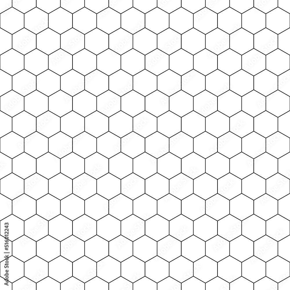 1000x1000 Repeated white polygons on black