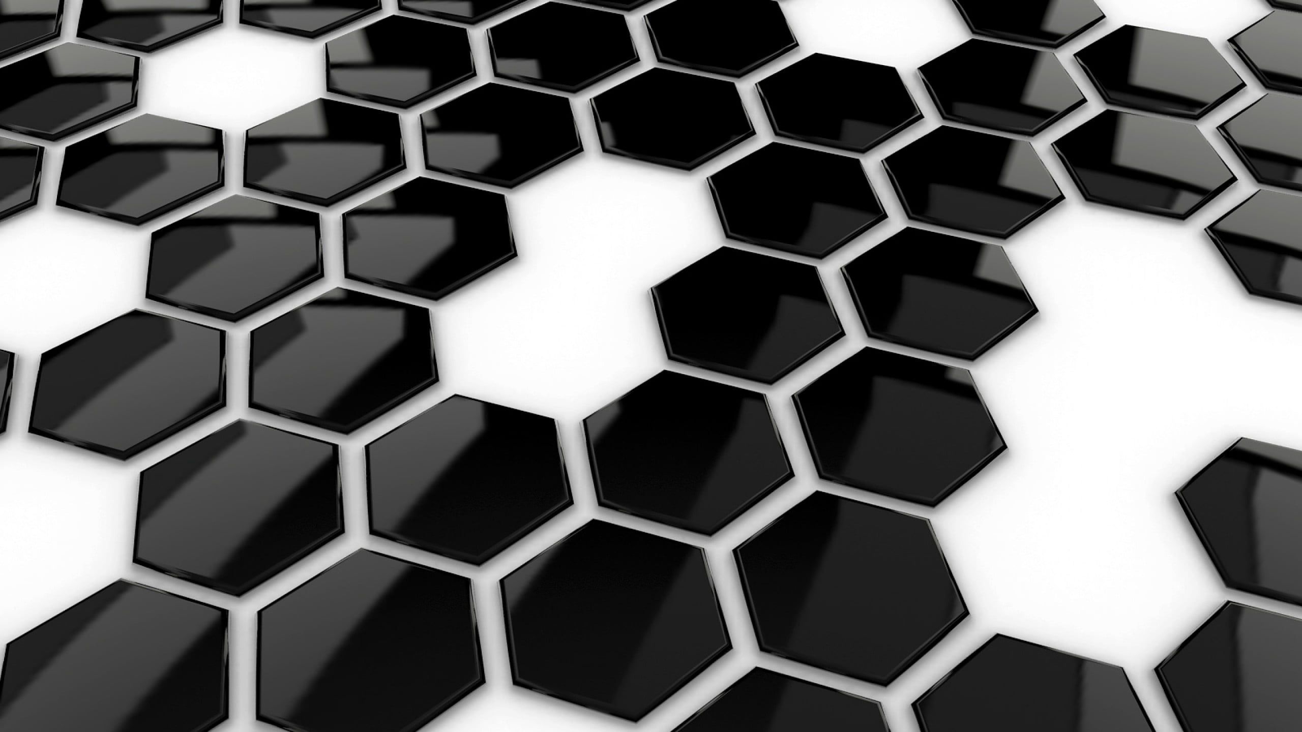 2560x1440 Hexagon wallpaper, HD wallpaper