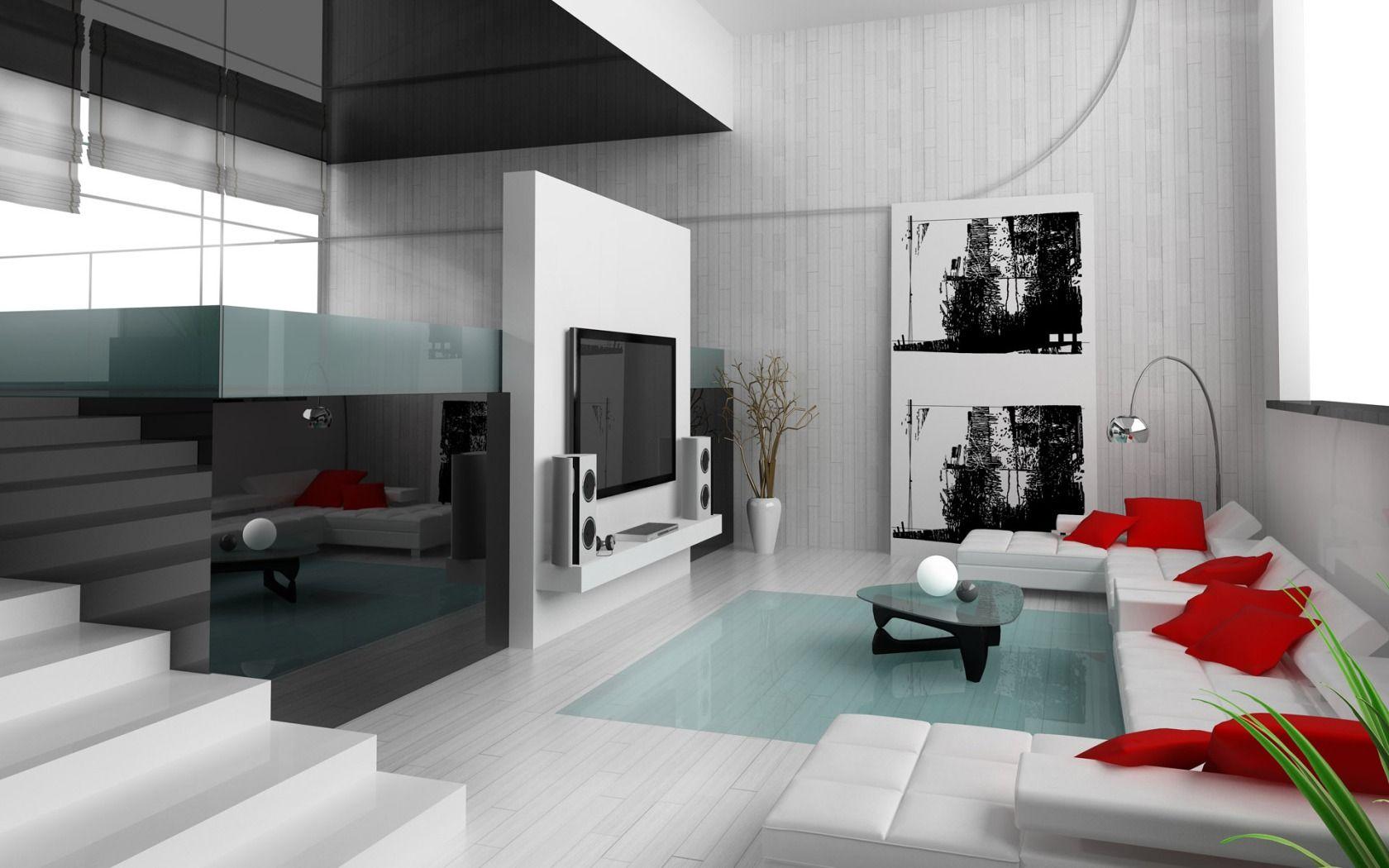 futuristic living room wallpaper
