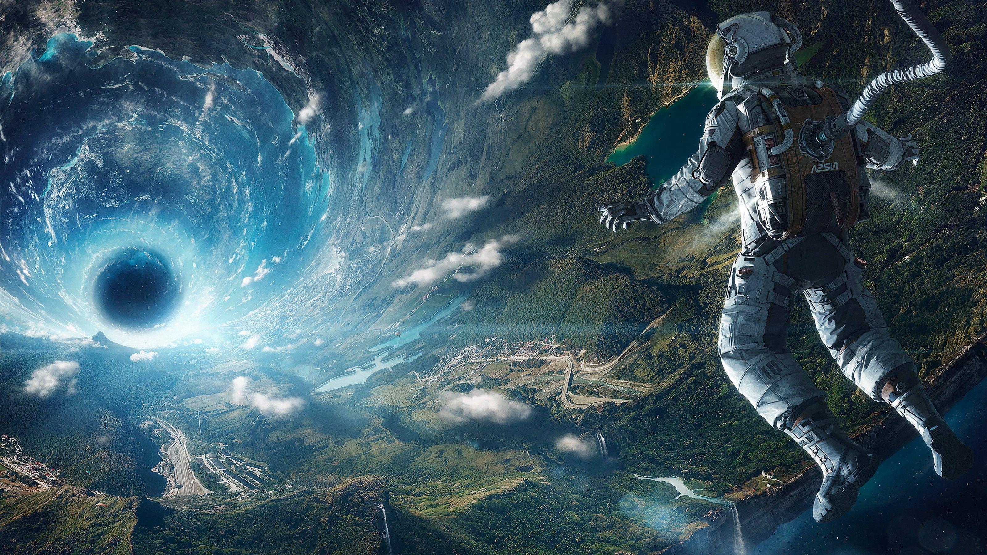3200x1800 space, Space Station, Artificial Gravity, Fantasy Art