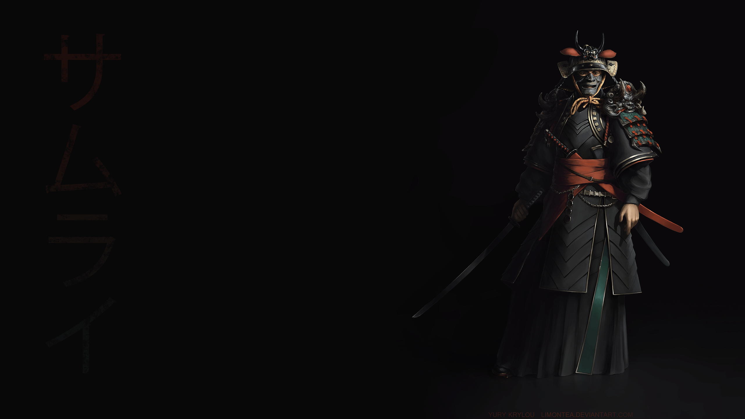 Download Dark Samurai With Black Mask Wallpaper  Wallpaperscom