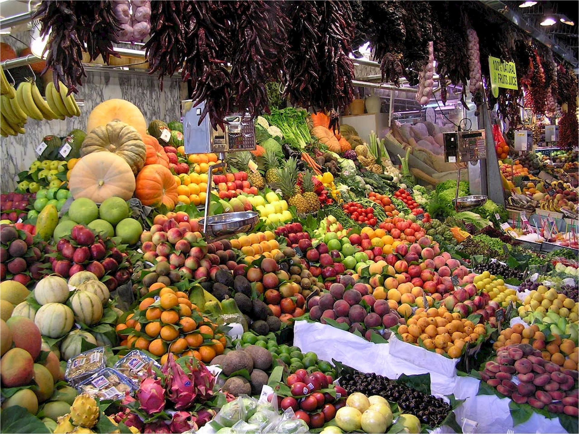 1920x1440 Vegetables, fruits, food, produce