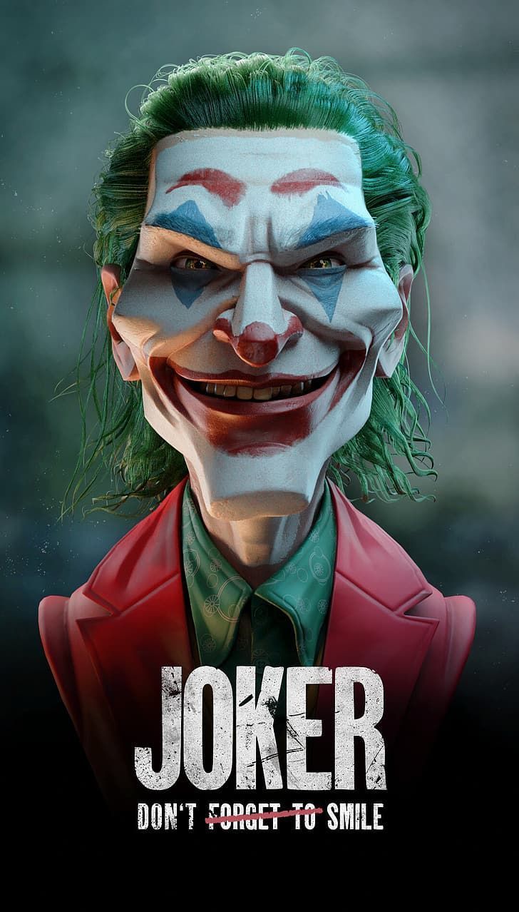 728x1278 HD wallpaper: Joker (2019 Movie), smile