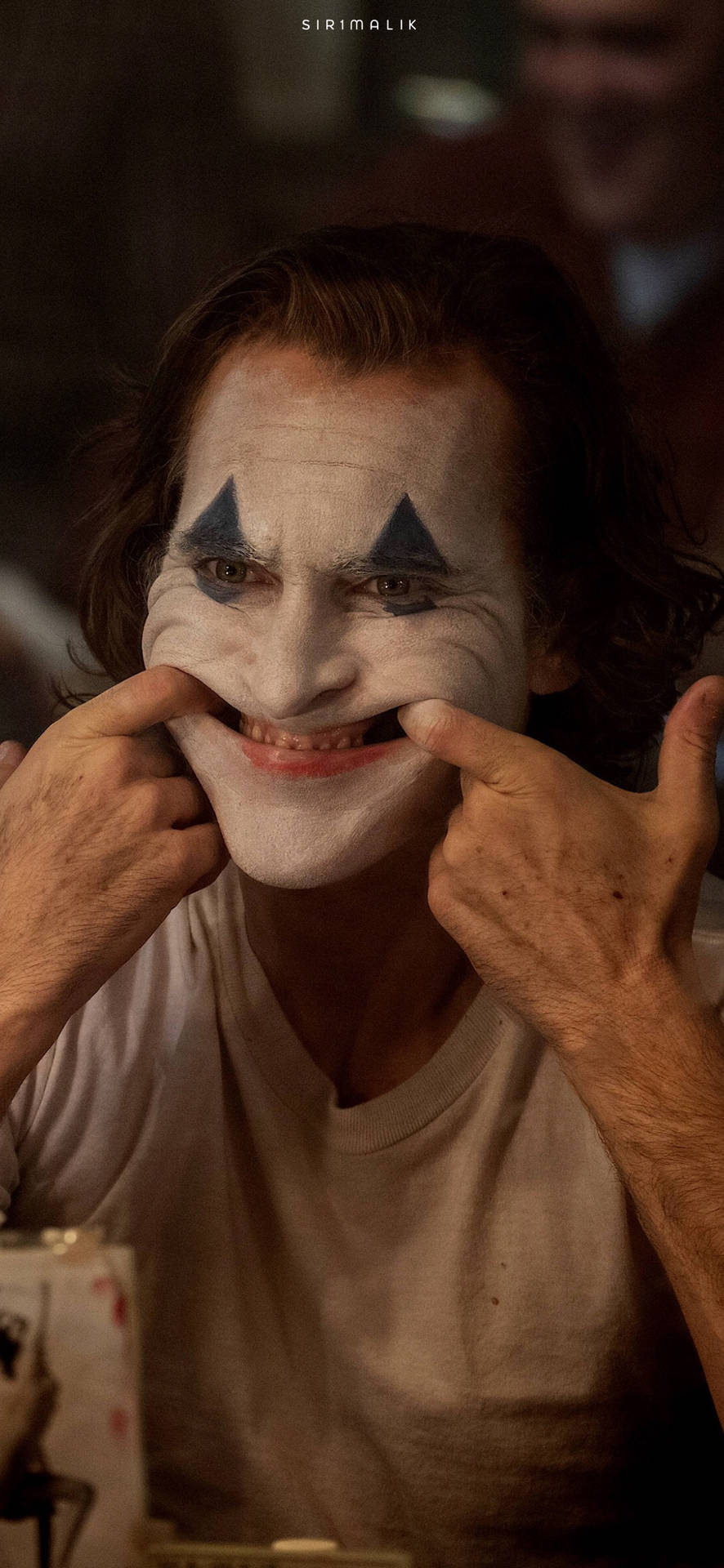 886x1920 Happy Face Joker 2019 Movie Wallpaper