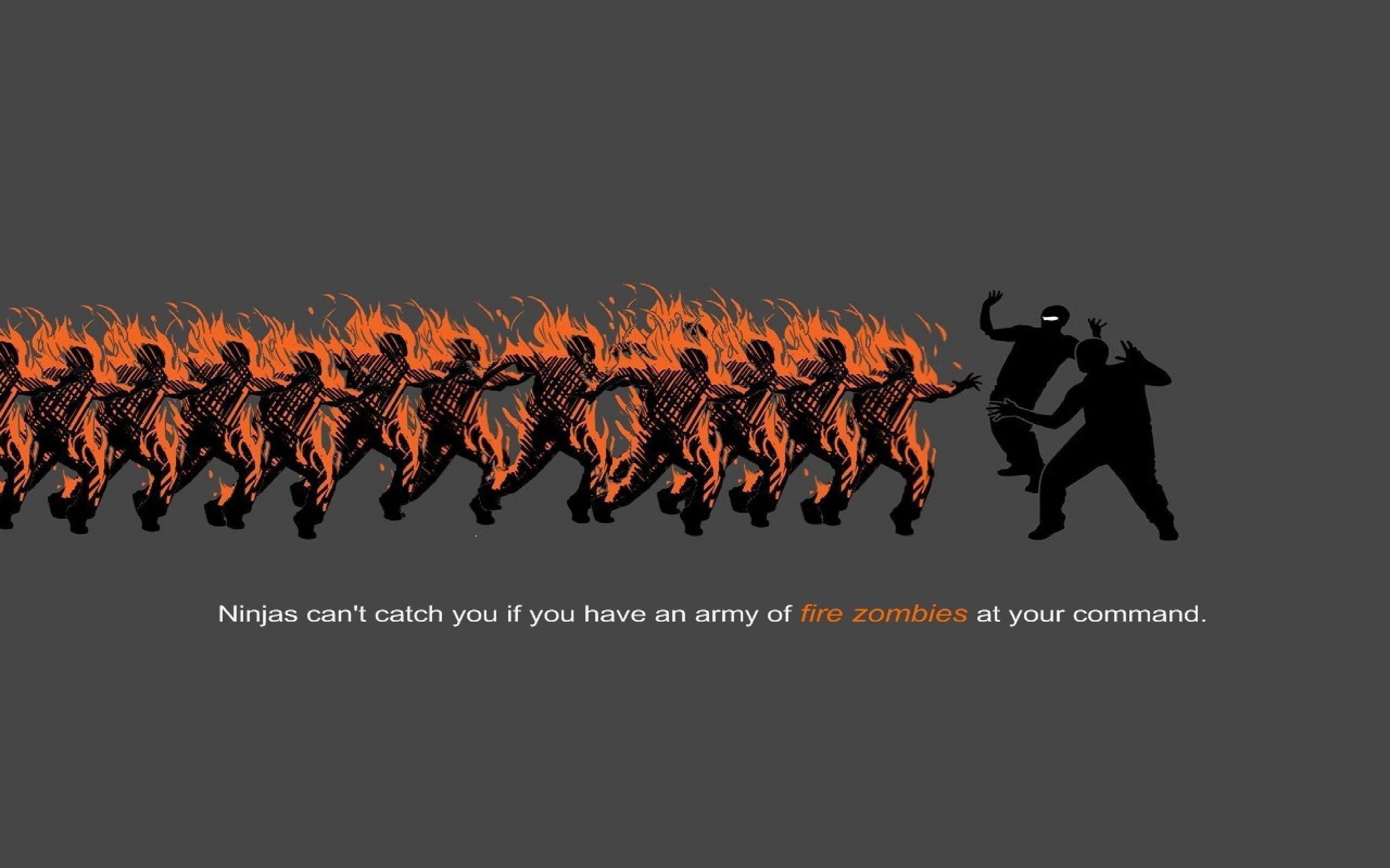 2560x1600 Funny Zombie Wallpaper