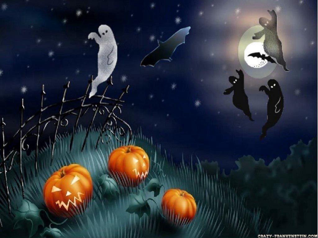 1024x768 Free download Spooky night halloween wallpaper 1024x768