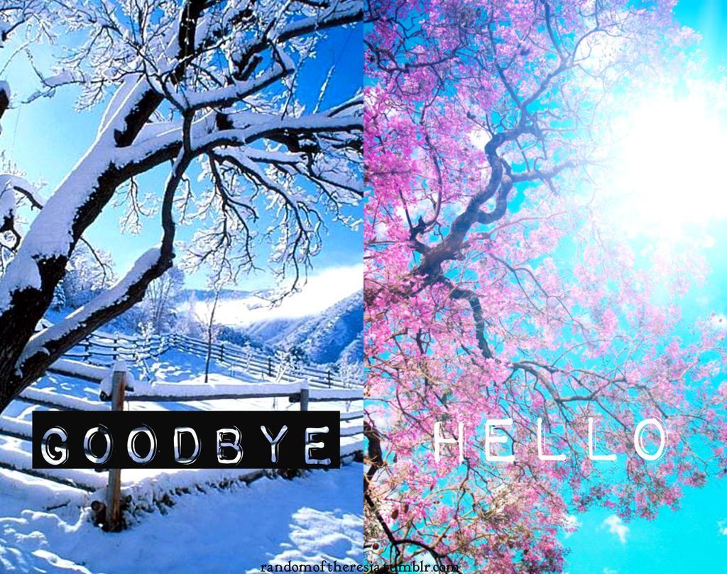 1024x809 goodbye winter. hello spring. Hello