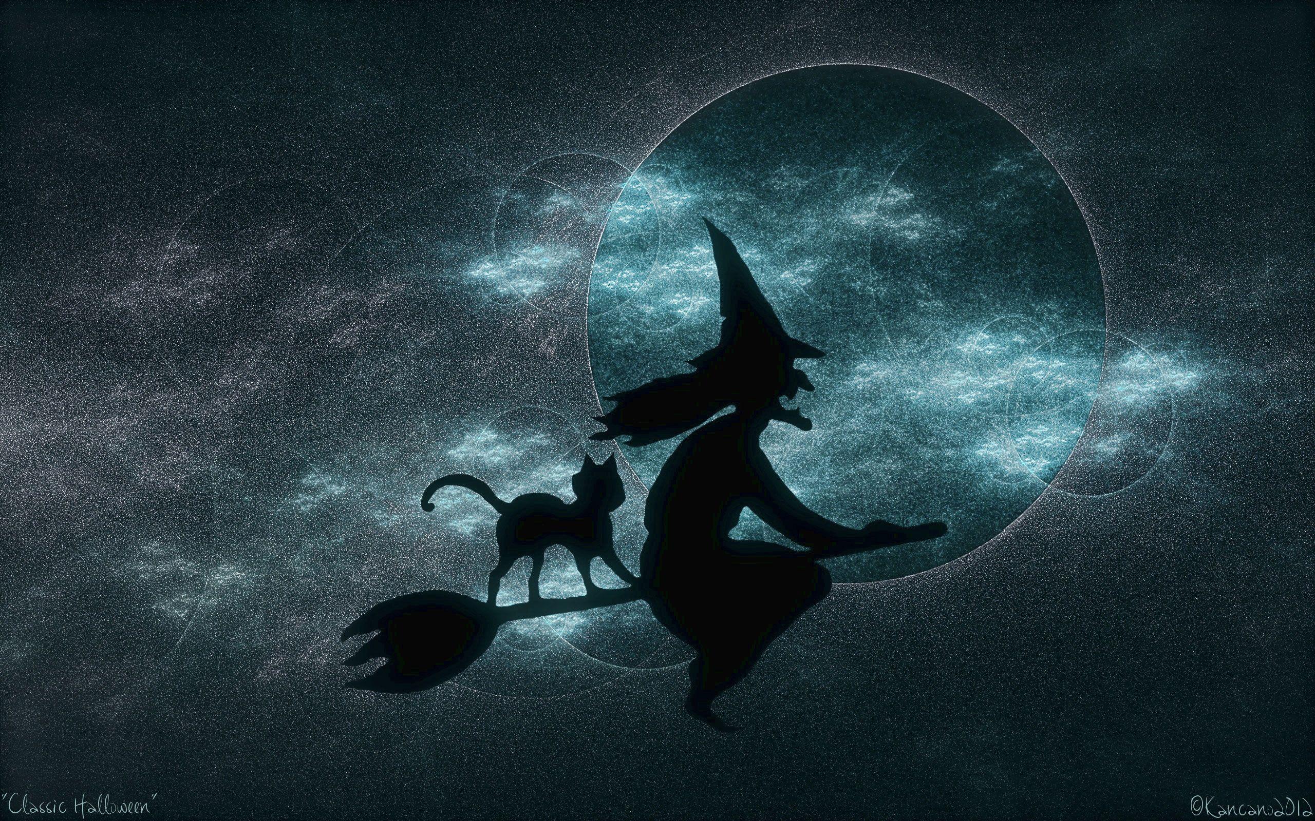 2560x1600 Halloween witches wallpaper