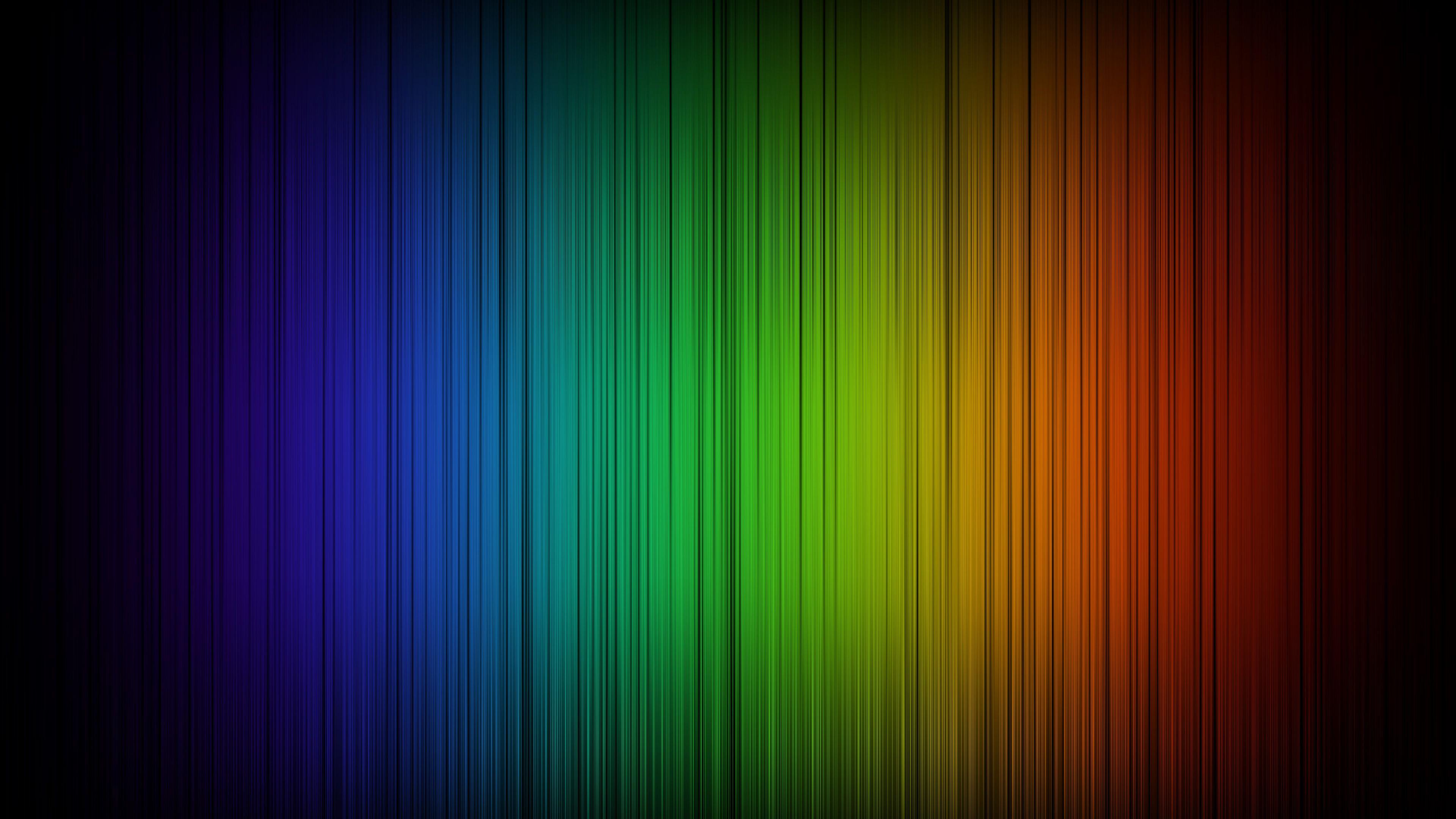 Neon Rainbow Wallpaper 4K