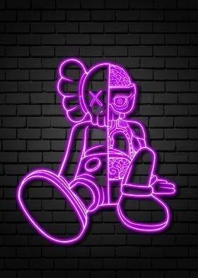 280x392 Bear Brick Wallpaper