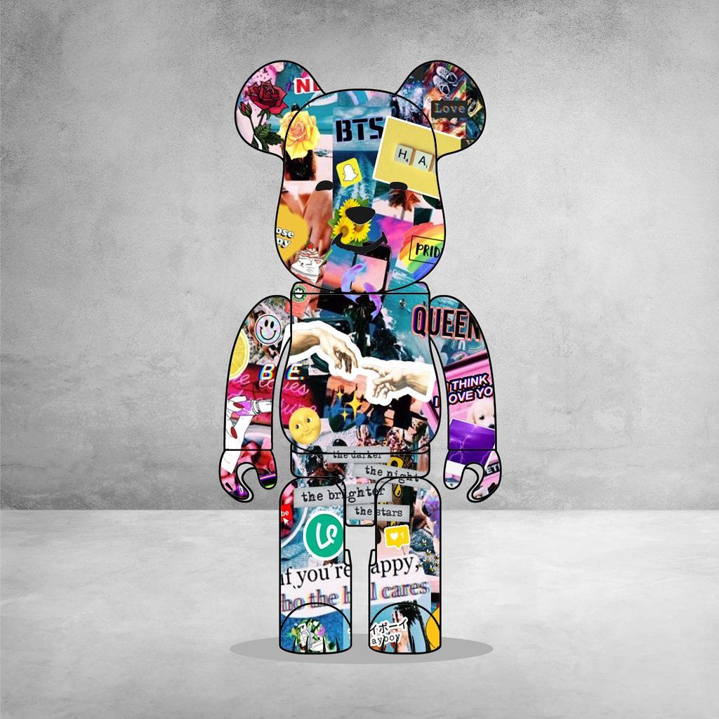 1024x1024 pop art bear brick brick V2