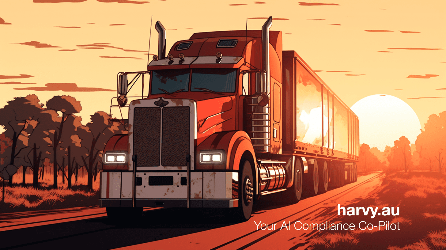 1456x816 HARVY. Free AI Truck Desktop Wallpaper