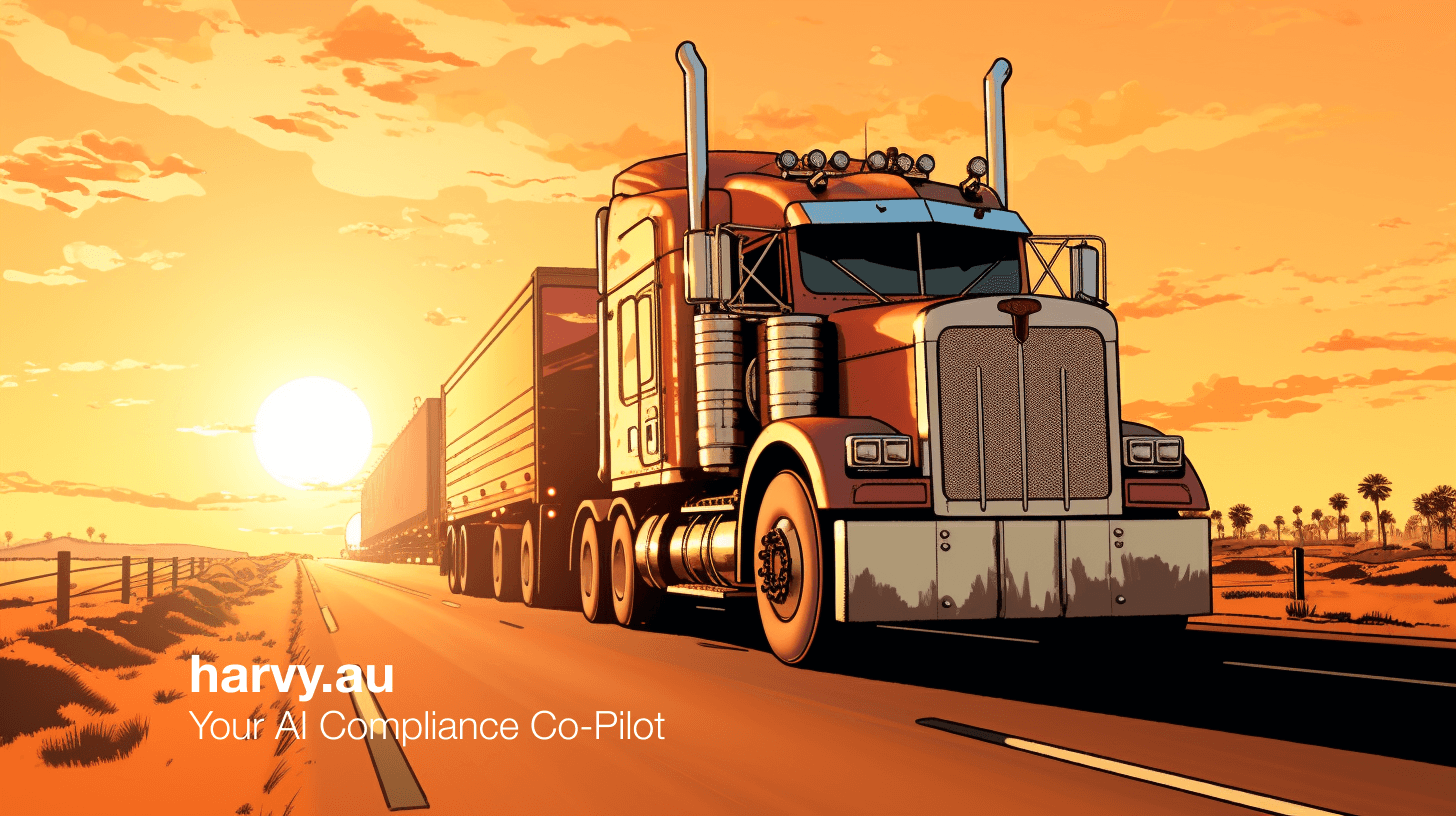 1456x816 HARVY. Free AI Truck Desktop Wallpaper