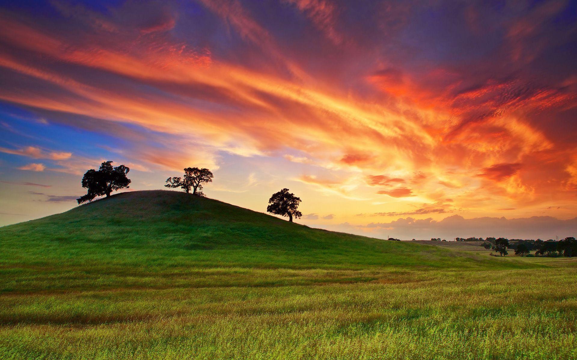 1920x1200 Usa California Sunset Spring. Beautiful Places. Sunset