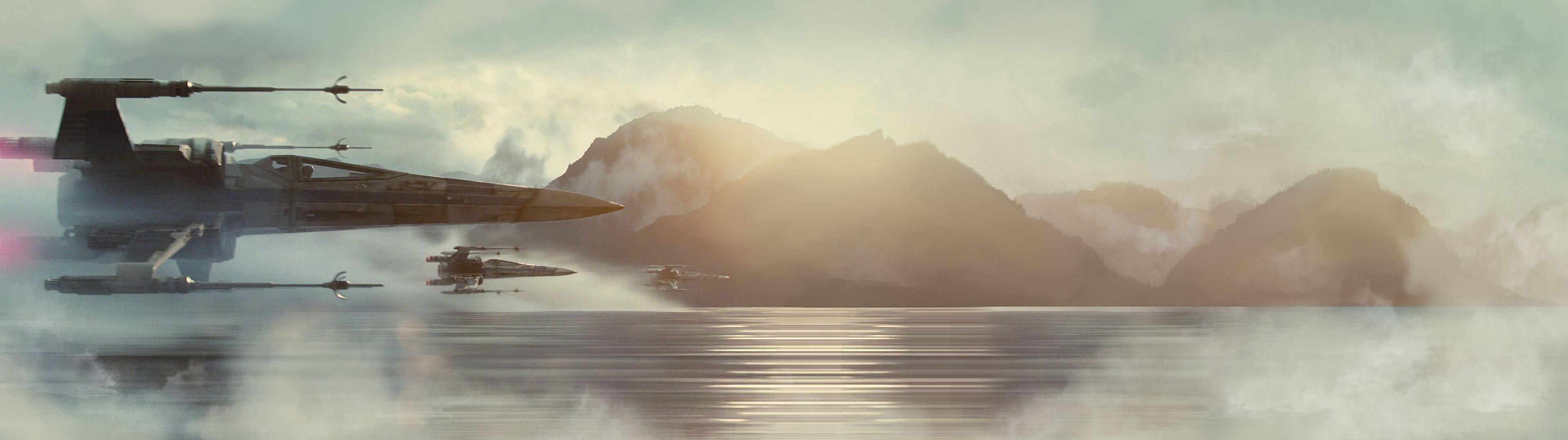 3839x1079 Wallpaper X Wings For Dual Monitor Setup :) X