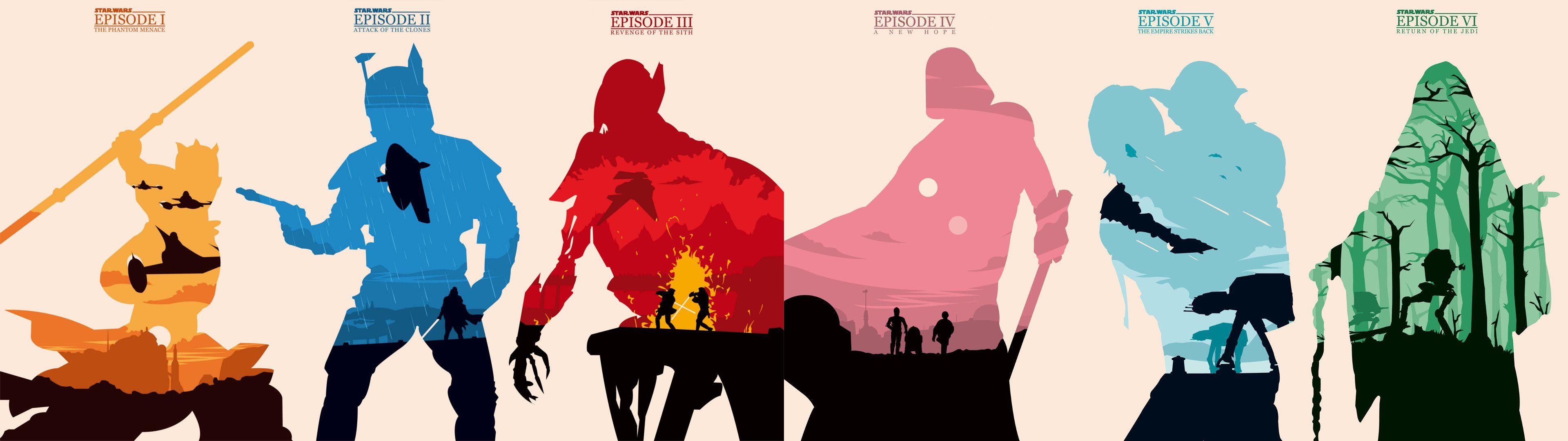 3840x1080 Double monitor Star Wars wallpaper dump