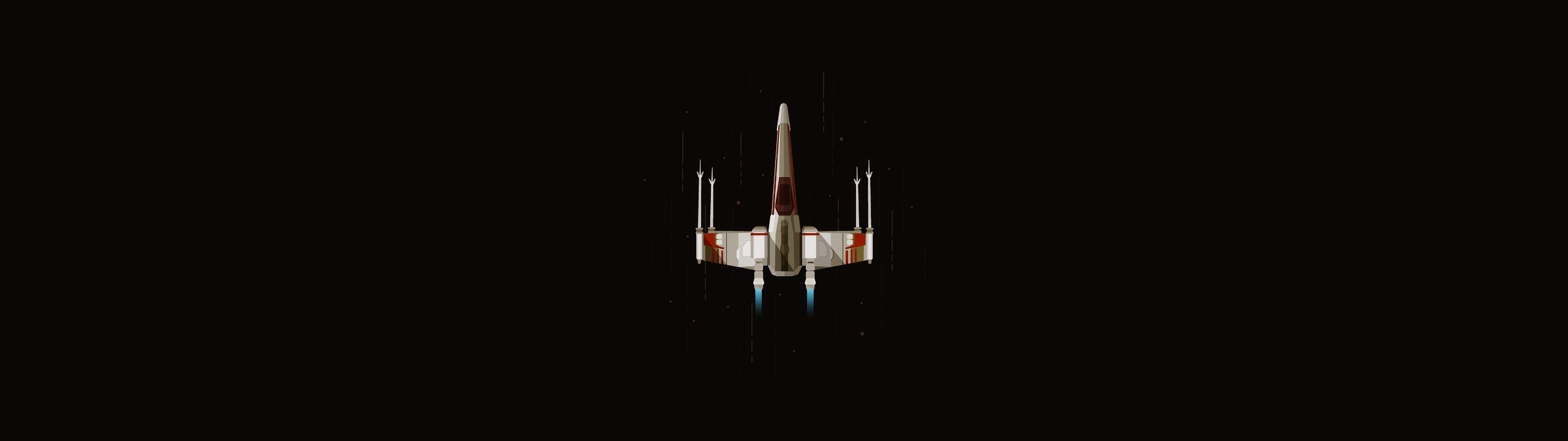 3840x1080 Download 3840x1080 X Wing, Star Wars, Spaceship, Artwork