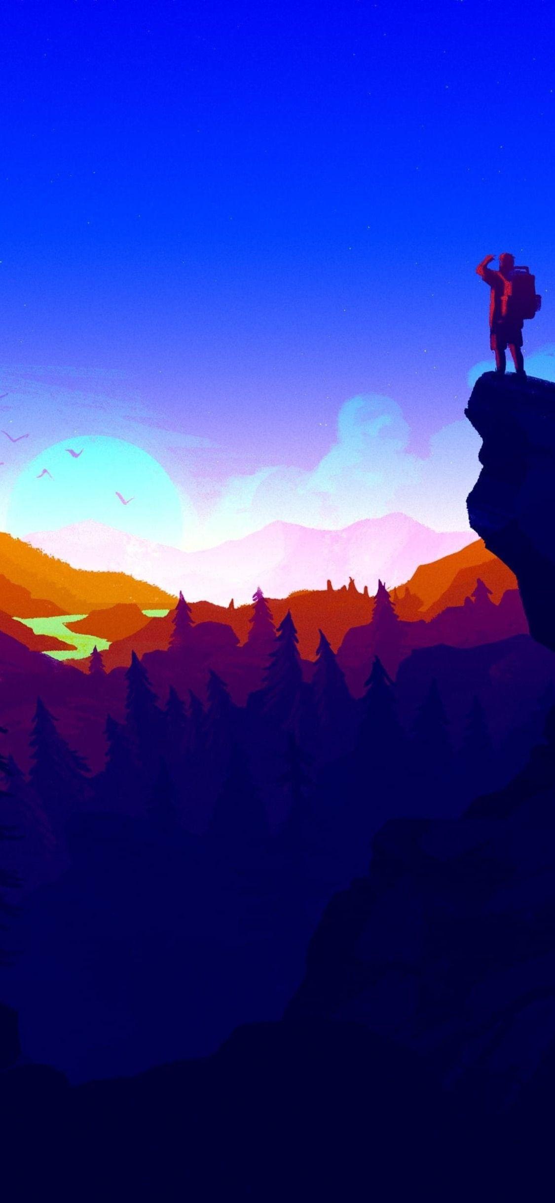 1125x2436 Firewatch 4k iPhone X, Hình nền iPhone 10 HD 4k, Hình ảnh