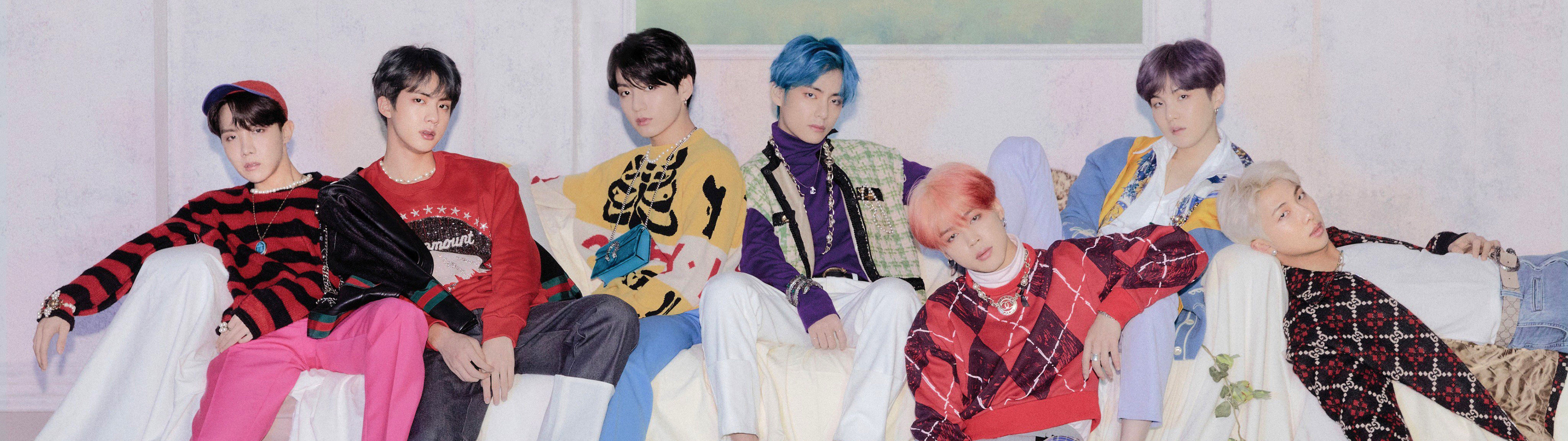 7680x2160 BTS Map of the Soul: Persona Members 4K