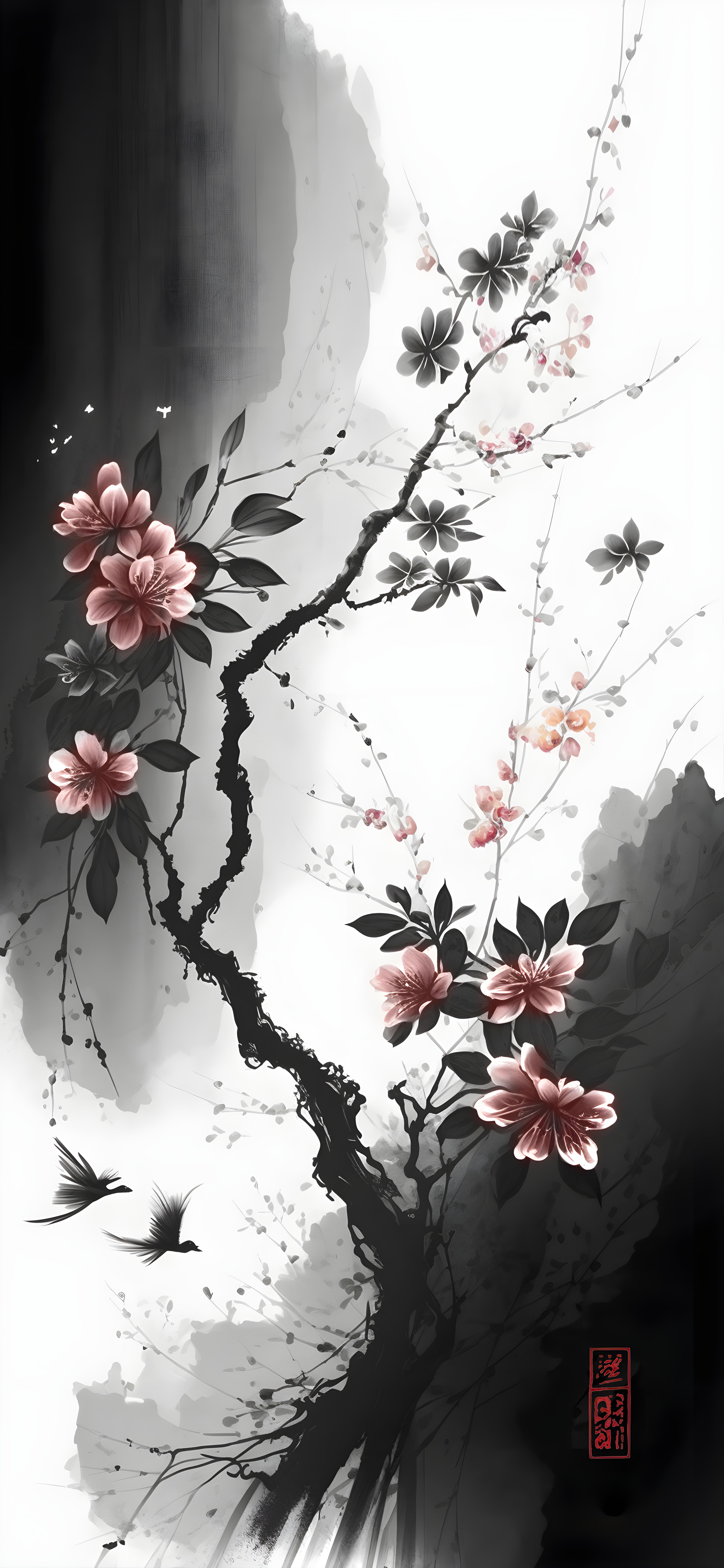 4176x9040 Landscape painting mobile wallpaper : r