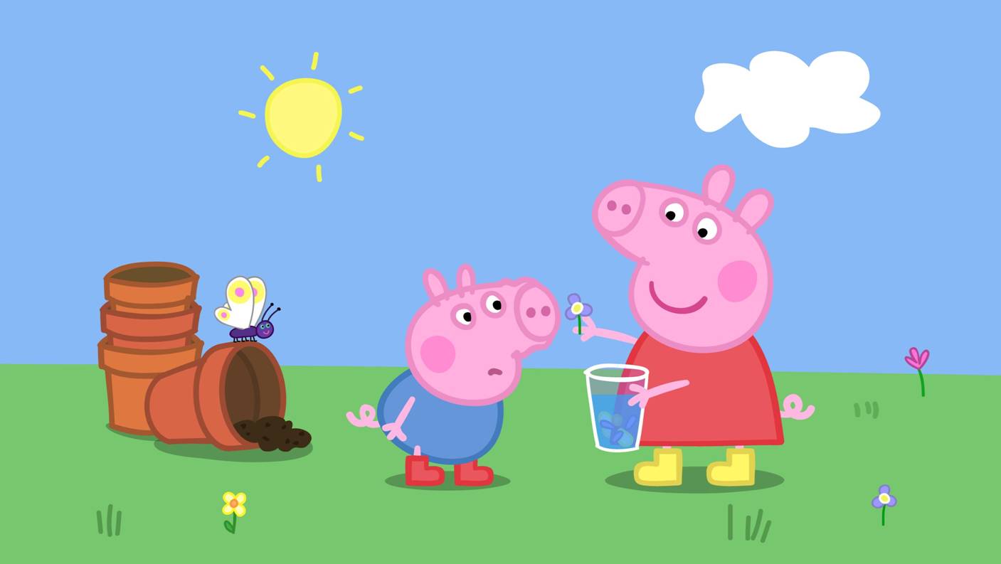 1407x793 Peppa Pig hình nền