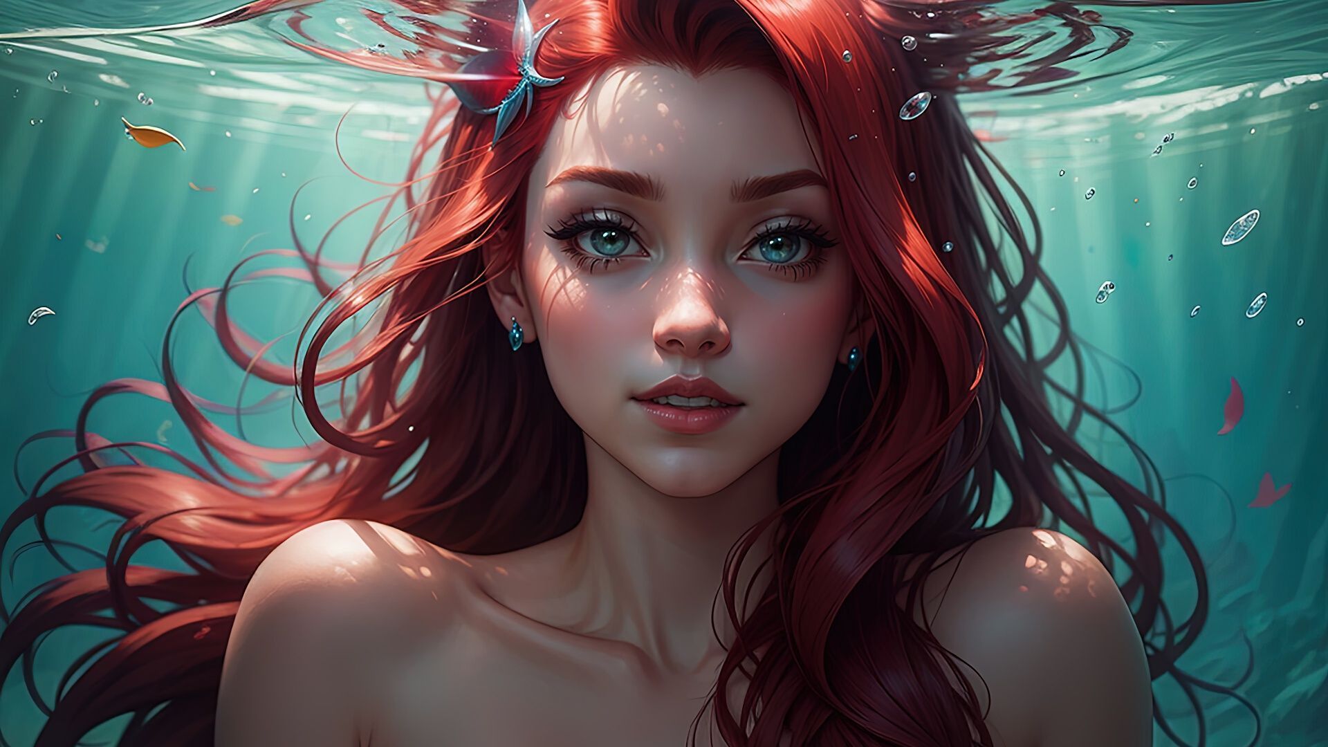 1920x1080 Ariel (Disney Princess) Wallpaper 4K