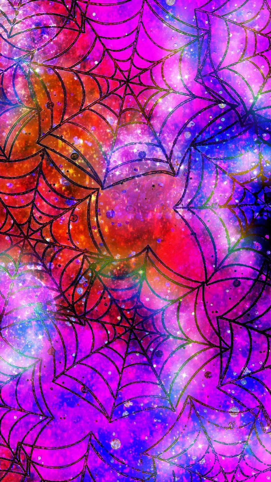 1080x1917 Spidey Web Galaxy, made by me #purple #sparkly #wallpaper