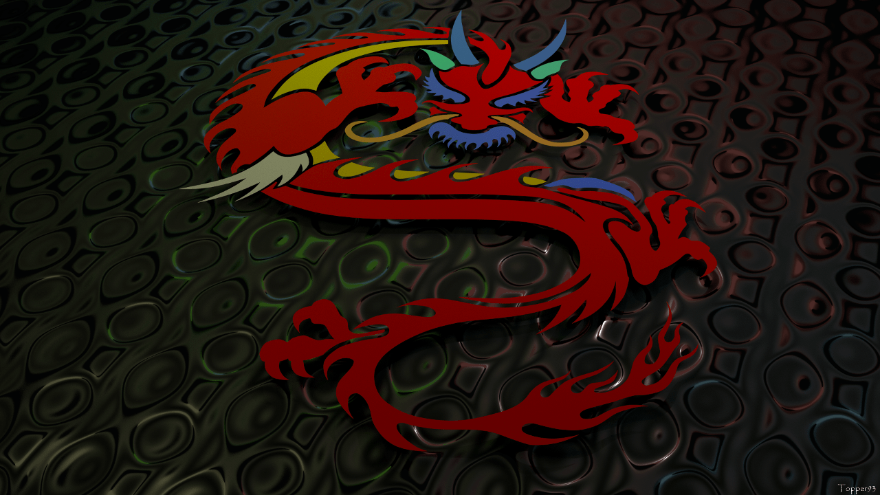 1280x720 Chinese Dragon Background